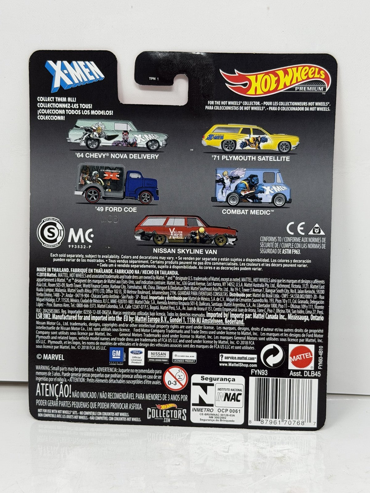 Hot Wheels Premium Marvel X-Men 1964 Chevy Nova Delivery 1:64 Real Riders