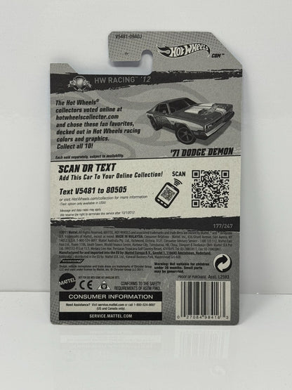 Hot Wheels Racing 1971 Dodge Demon 1:64 Diecast Factory Sealed