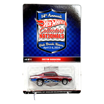 Hot Wheels 2014 14th Collectors Nationals Custom Barracuda 1:64 Diecast 311/1200