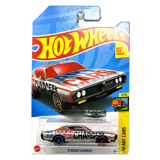Hot Wheels ZAMAC HW Art Cars 1971 Dodge Charger 1:64 Diecast