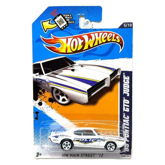 Hot Wheels HW Main Street 1969 Pontiac GTO Judge 1:64 Diecast Police V1