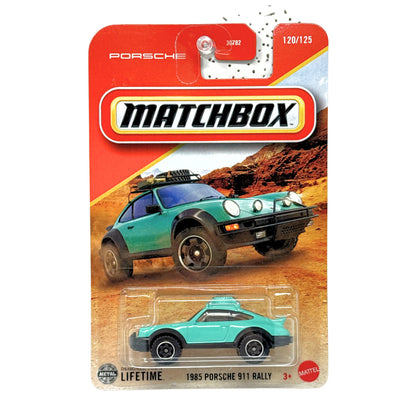 Matchbox 1985 Porsche 911 Rally 1:64 Diecast Teal