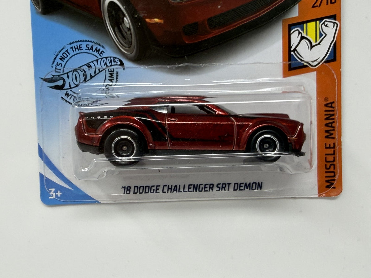 Hot Wheels Super Treasure Hunt 2018 Dodge Challenger SRT Demon 1:64 Diecast STH