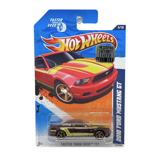 Hot Wheels Faster Than Ever 2010 Ford Mustang GT 1:64 Diecast Factory Sealed