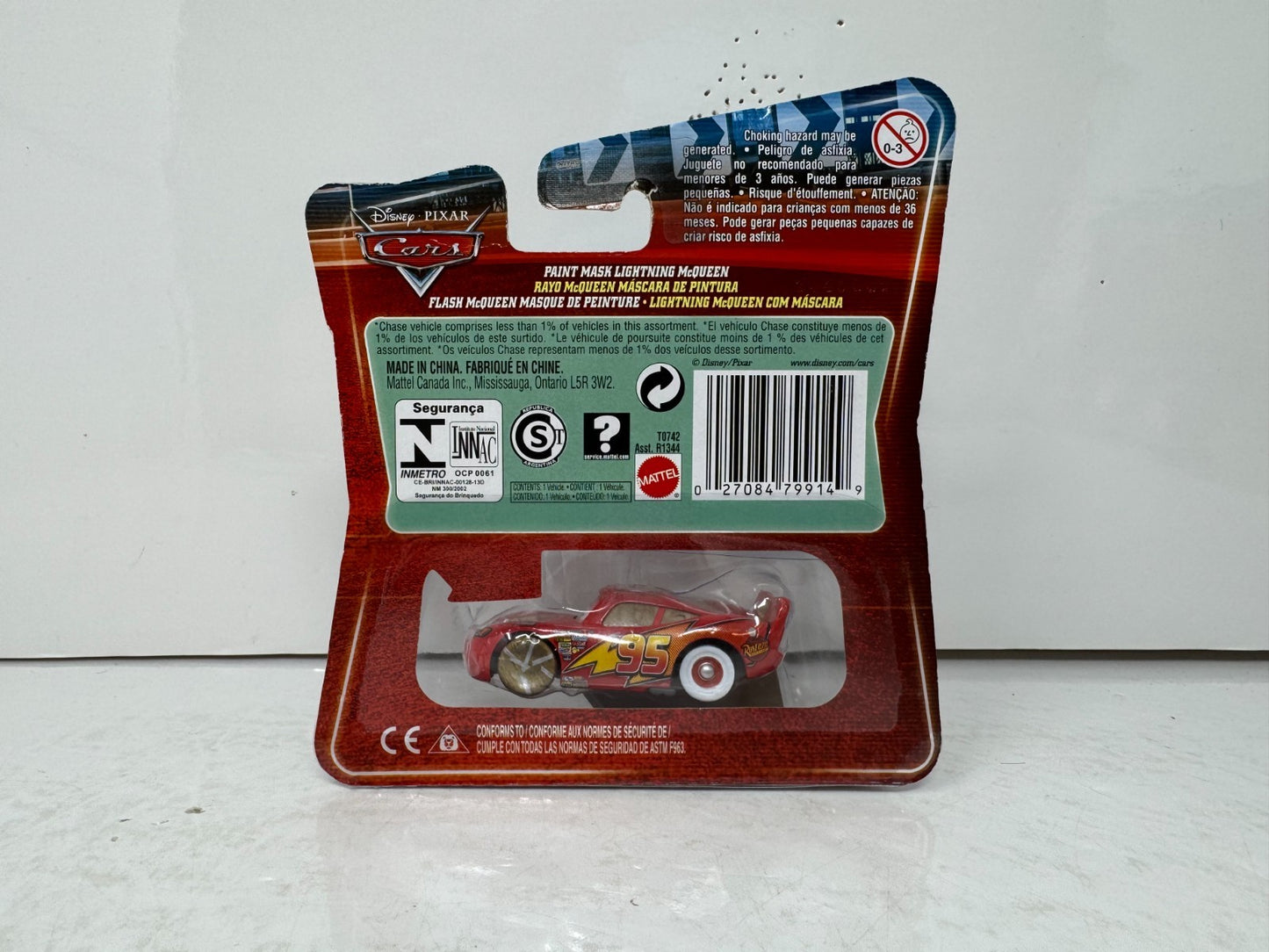 Disney Pixar Cars Lightning McQueen #131 Chase Paint Mask Edition 1:55 Diecast