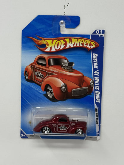 Hot Wheels Hot Rods Custom 1941 Willys Coupe 1:64 Diecast Red
