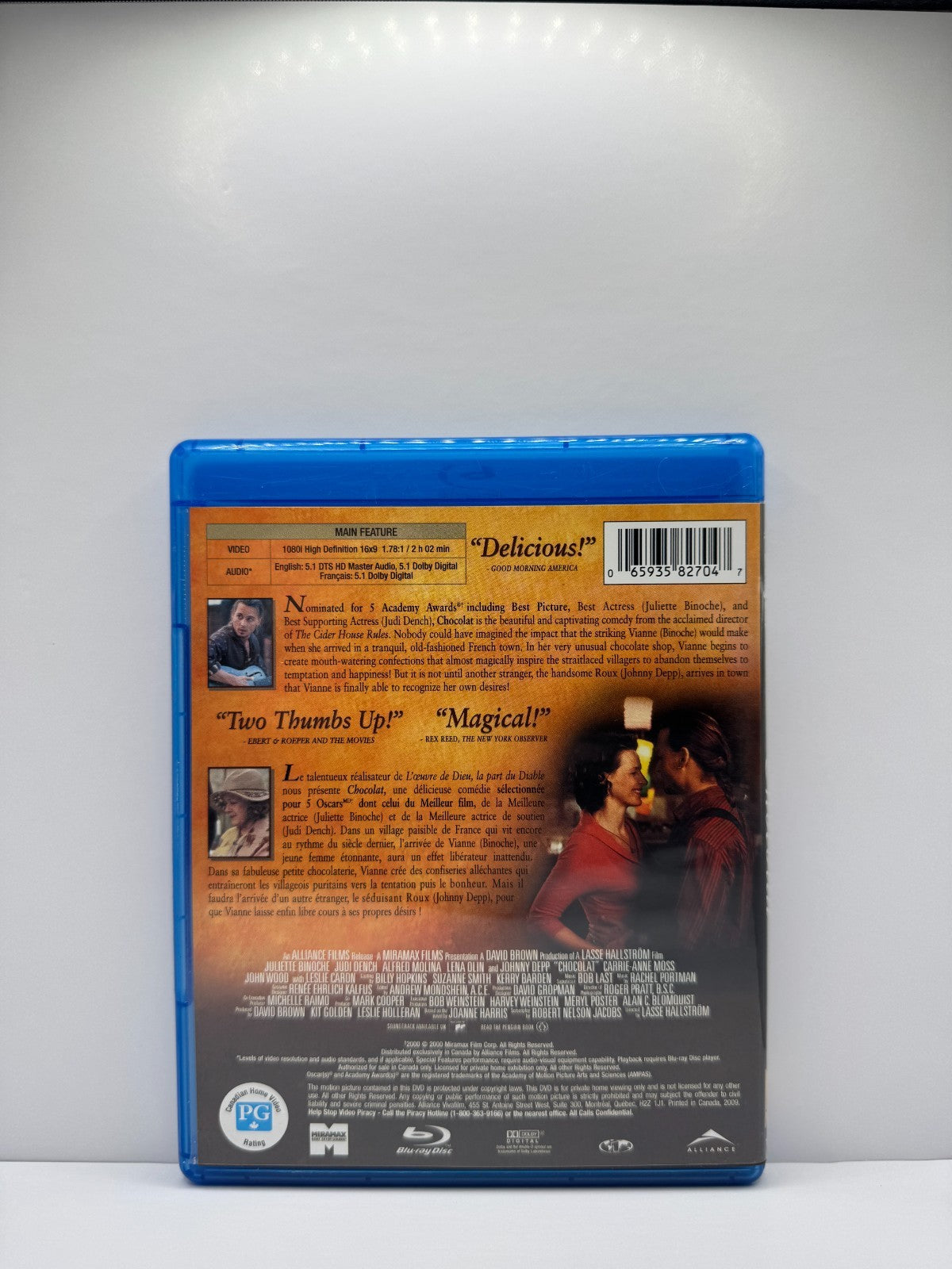 Chocolat (Blu-ray) Johnny Depp Drama