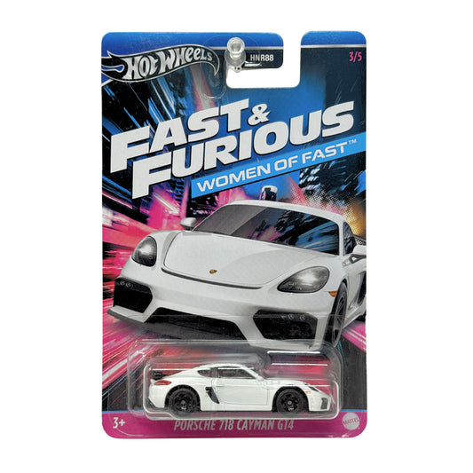 Hot Wheels Fast & Furious Women of Fast Porsche 718 Cayman GT4 1:64 Diecast