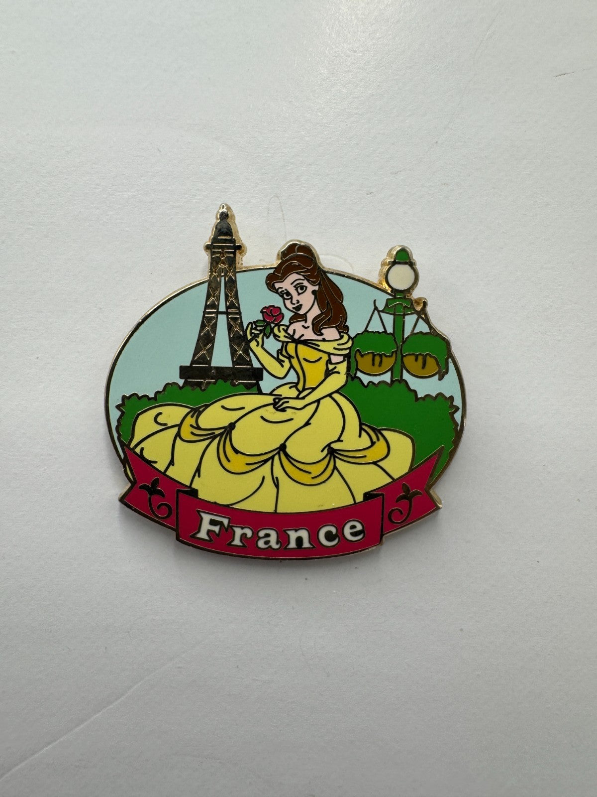 WDW Disney Belle Beauty and the Beast France Epcot Showcase Trading Pin DC2S6