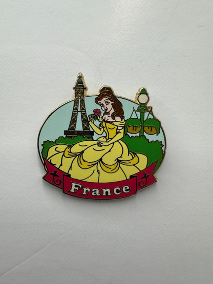 WDW Disney Belle Beauty and the Beast France Epcot Showcase Trading Pin DC2S6