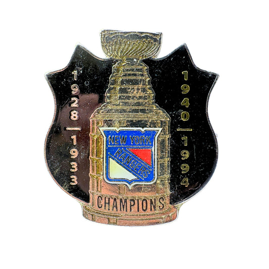 New York Rangers 1928 1933 1940 1994 Stanley Cup NHL Lapel Pin