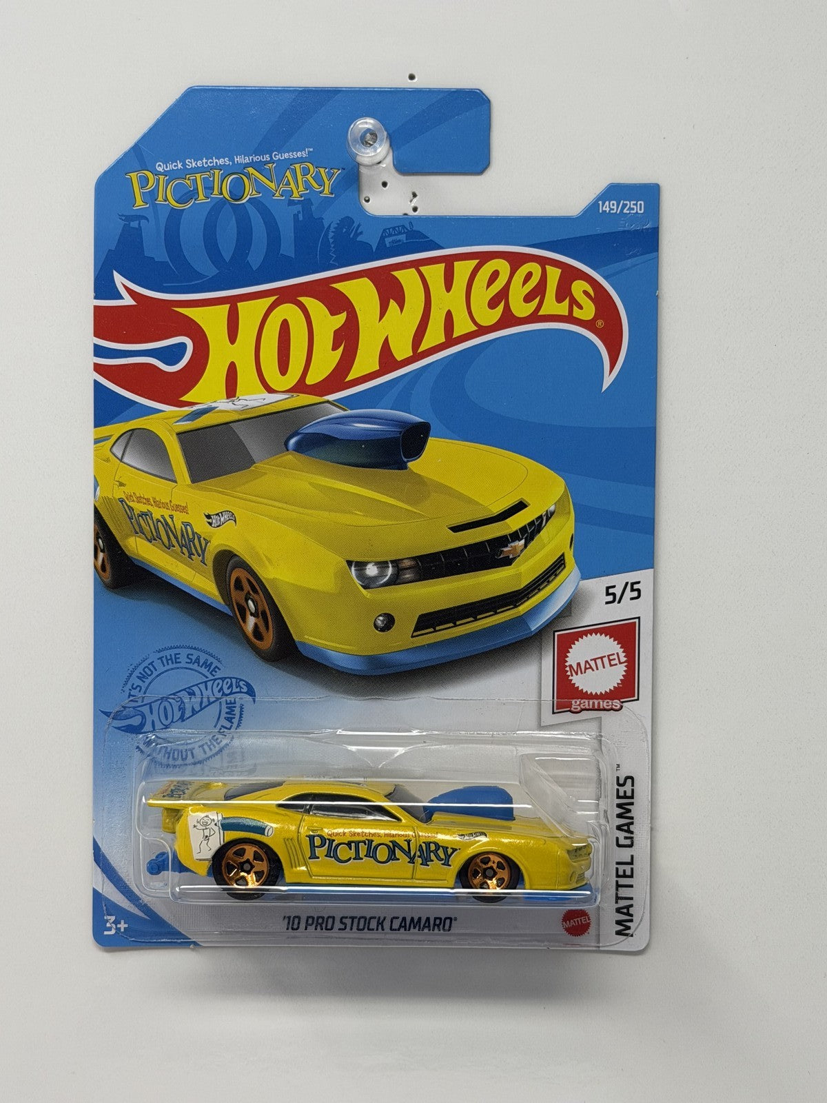 Hot Wheels Mattel Games 2010 Chevry Pro Stock Camaro Pictionary 1:64 Diecast