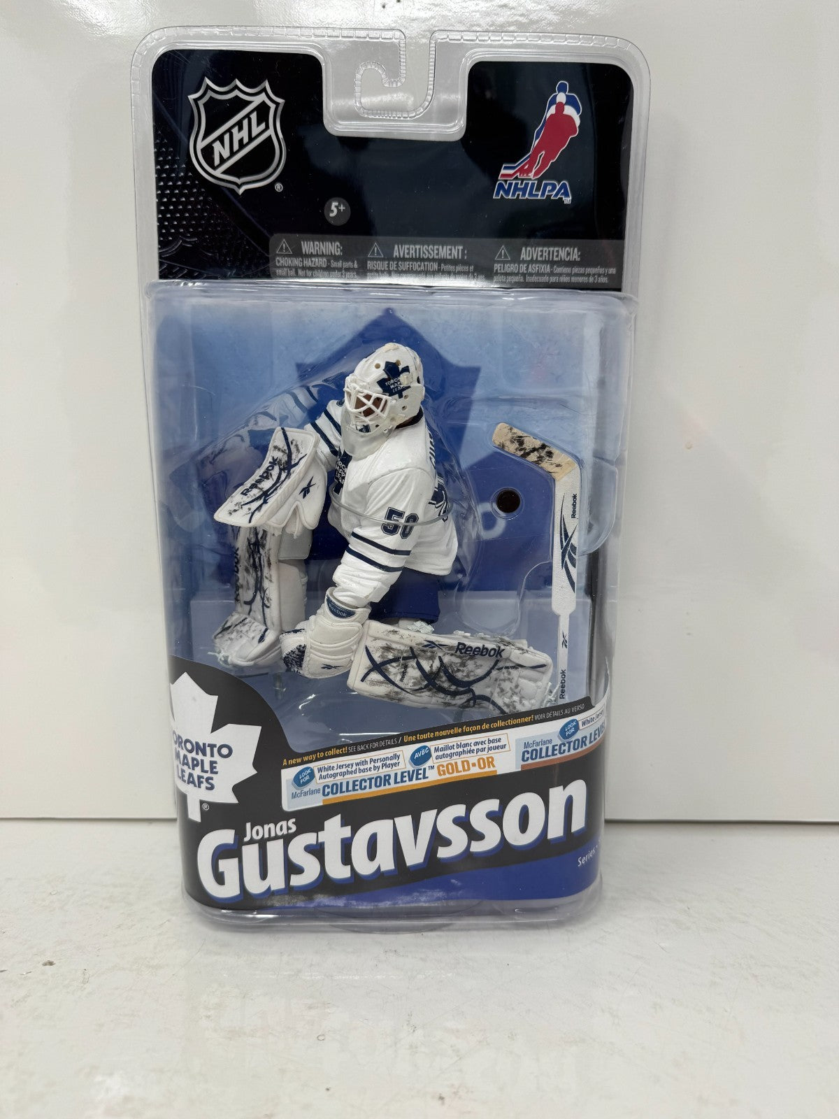 Mcfarlane NHL Series 24 Jonas Gustavsson Toronto Maple Leafs Figure Autography