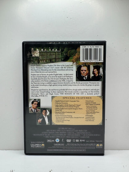 The Remains of the Day (DVD) Anthony Hopkins Drama