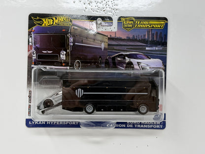 Hot Wheels Premium Team Transport #85 Lykan Hypersport Euro Hauler 1:64 Diecast