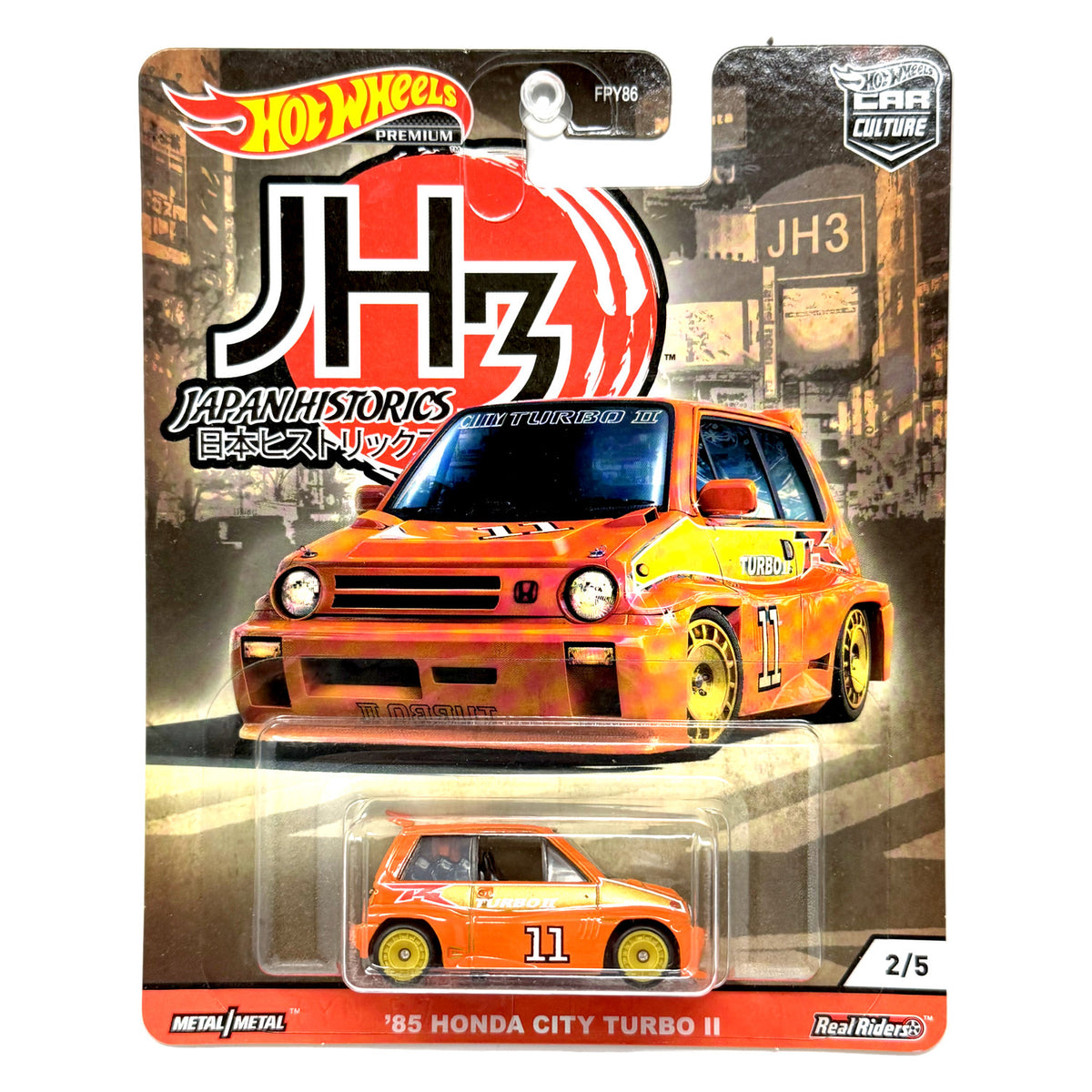 Hot Wheels Premium Japan Historics 3 1985 Honda City Turbo II 1:64 Diecast