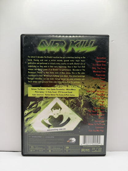 Overkill Wrecking Everything Live (DVD) 2-Disc Concert