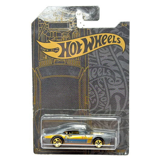 Hot Wheels Anniversary Black & Gold Custom 1967 Pontiac Firebird 1:64 Diecast