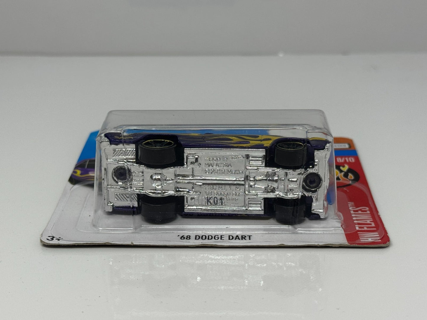 Hot Wheels Flames 1968 Dodge Dart 1:64 Diecast Short Card Purple