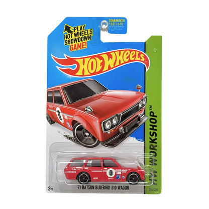 Hot Wheels Workshop 1971 Datsun Bluebird 510 Wagon 1:64 Diecast Red