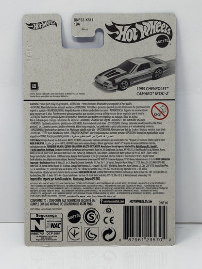 Hot Wheels Target Exclusive 1985 Chevrolet Camaro IROC-Z 1:64 Diecast White
