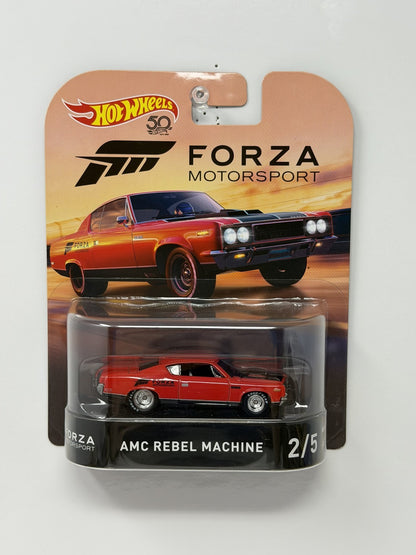 Hot Wheels Retro Entertainment Forza AMC Rebel Machine 1:64 Diecast Red