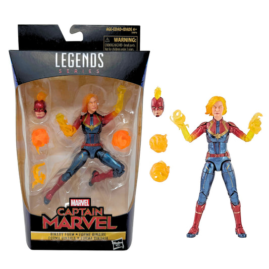 Marvel Legends Captain Marvel Binary Form Figure w/ Kree Sentry BAF Piece