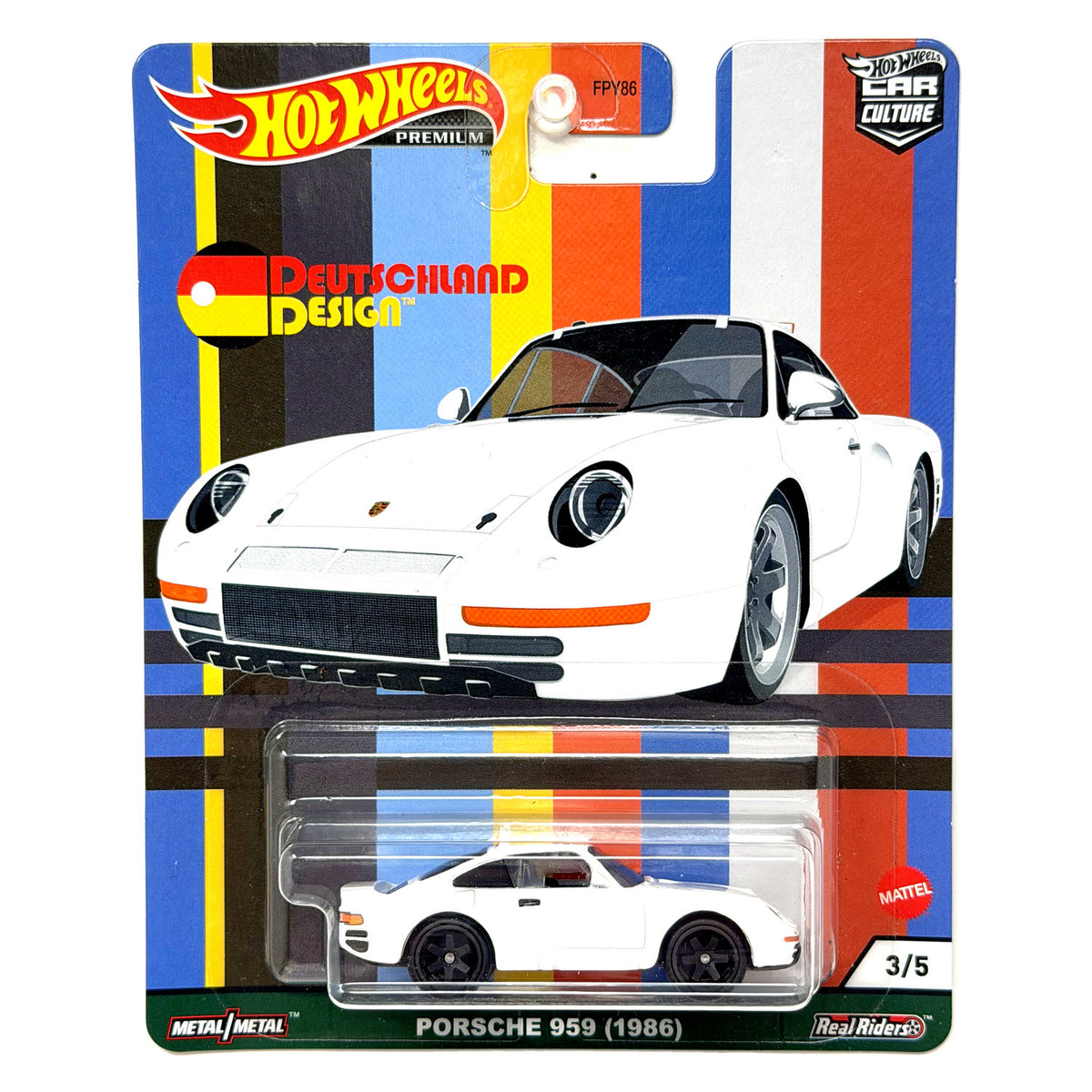 Hot Wheels Premium Deutschland Design 1986 Porsche 959 1:64 Diecast