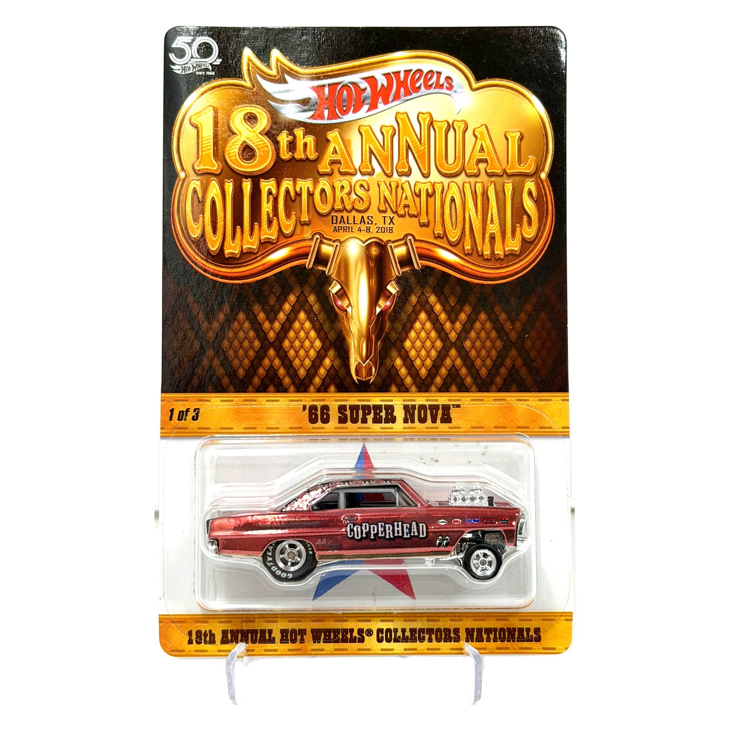 Hot Wheels 2018 18th Collectors Nationals 1966 Chevrolet Super Nova 1:64 Diecast