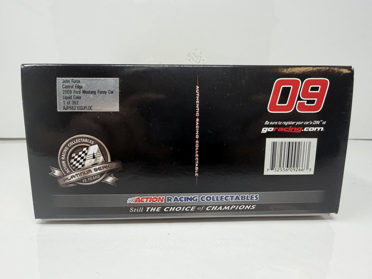Action NHRA John Force Castrol Edge 2009 Mustang Liquid Color 1:24 Diecast