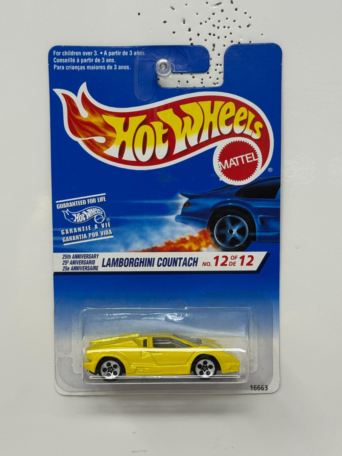 Hot Wheels First Editions Lamborghini Countach 1:64 Diecast Yellow V2