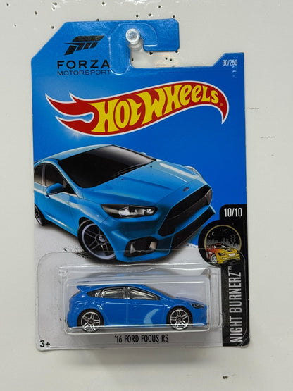 Hot Wheels Night Burnerz 2016 Ford Focus RS 1:64 Diecast PAINT WAVE ERROR