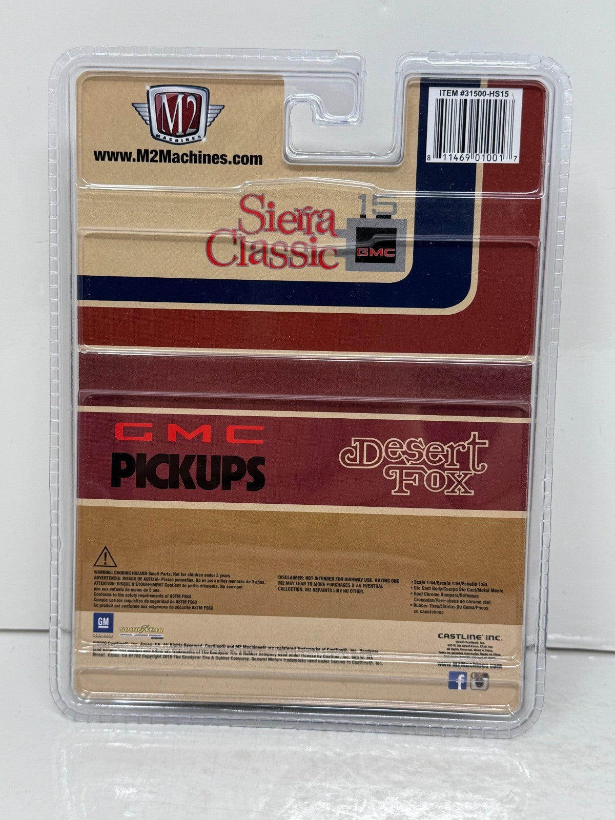M2 Machines GMC Pickups 1976 GMC Sierra Classic 15 Desert Fox 1:64 Diecast