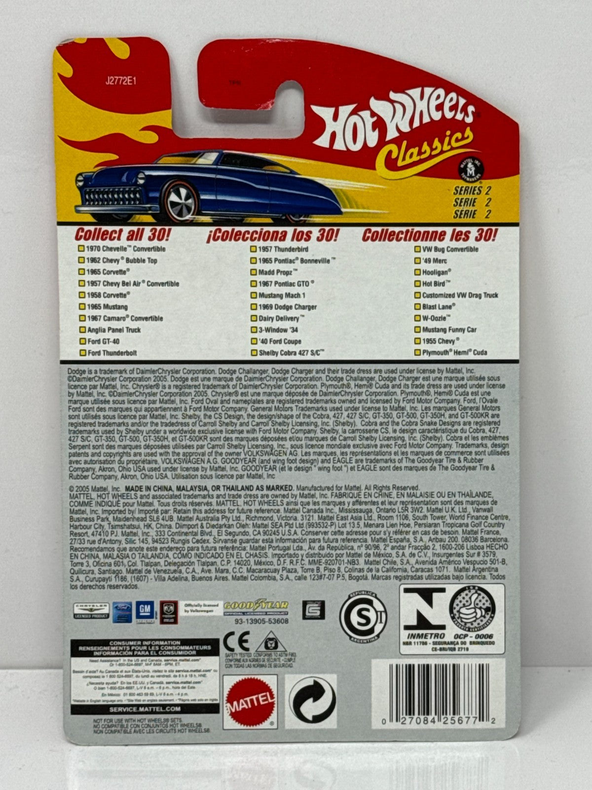 Hot Wheels Classics 1969 Dodge Charger Blue 1:64 Diecast