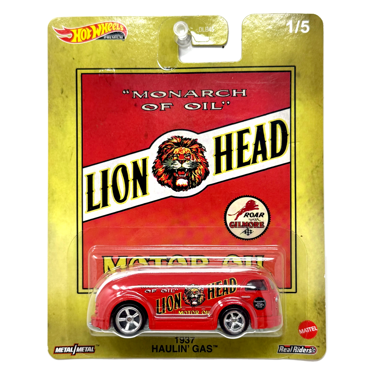 Hot Wheels Premium Lion Head Motor Oil 1937 Haulin' Gas 1:64 Diecast Real Riders