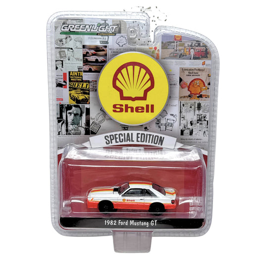 Greenlight Shell 1982 Ford Mustang GT 1:64 Diecast