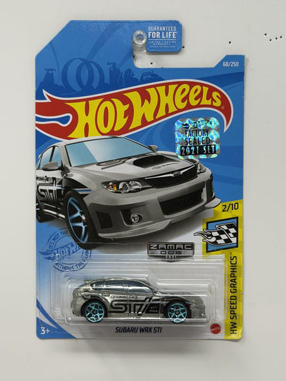 Hot Wheels ZAMAC HW Speed Graphics Subaru WRX STI 1:64 Diecast Factory Sealed