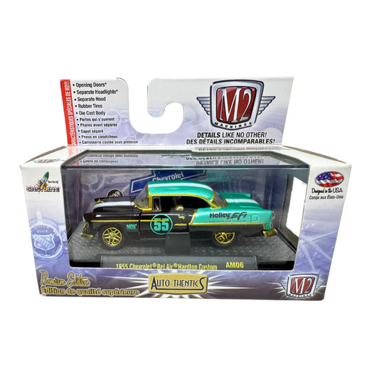 M2 Machines Auto Thentics 1955 Chevrolet Bel Air Hardtop 1:64 Diecast Custom