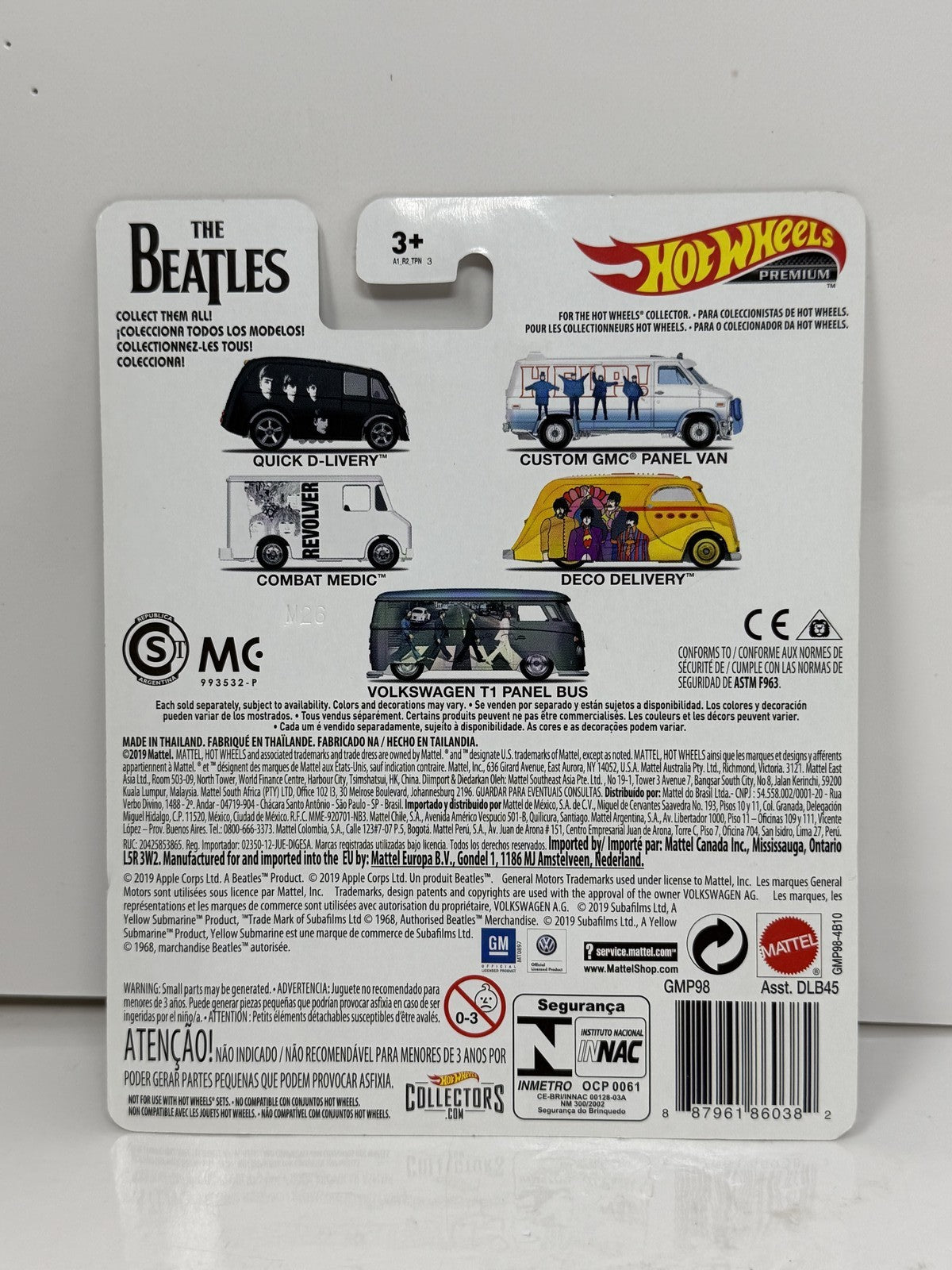 Hot Wheels Premium Beatles Help! Custom GMC Panel Van 1:64 Diecast Real Riders
