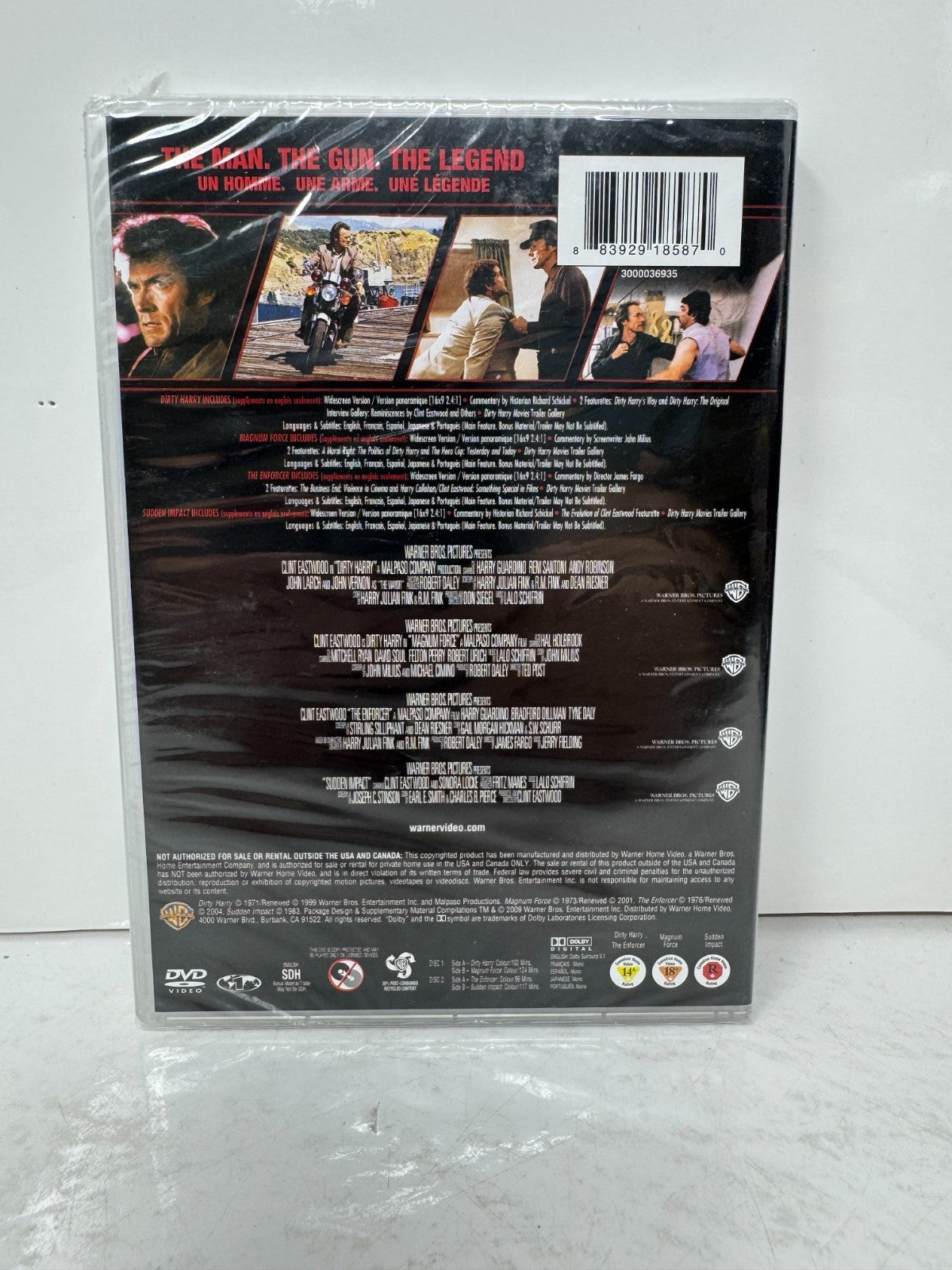 Dirty Harry Collection (DVD) Action Brand New and Sealed!!!