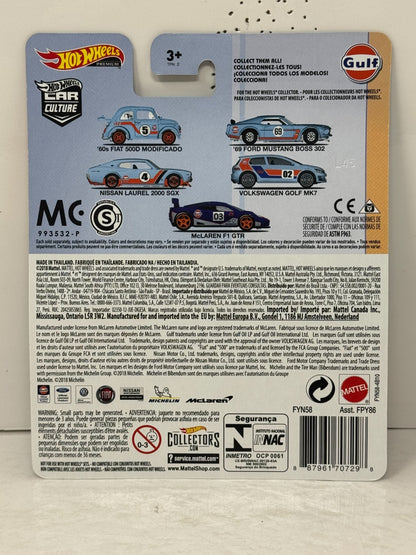 Hot Wheels Premium Gulf Nissan Laurel 2000 SGX 1:64 Diecast