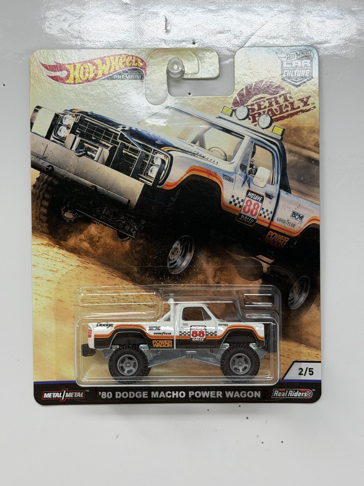 Hot Wheels Premium Desert Rally 1980 Dodge Macho Power Wagon 1:64 Diecast