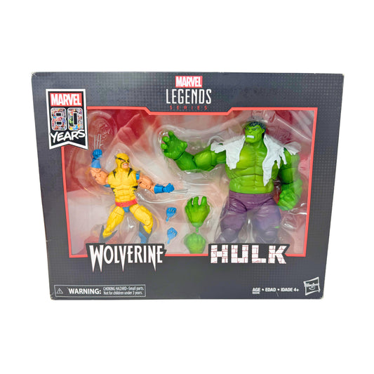 Marvel Legends Marvel 80 Years Wolverine & Hulk Action Figure 2-Pack