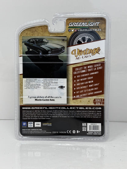 GreenLight Vintage Ad Cars 1970 Chevrolet Monte Carlo 1:64 Diecast