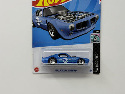 Hot Wheels Modified 1970 Pontiac Firebird 1:64 Diecast Blue