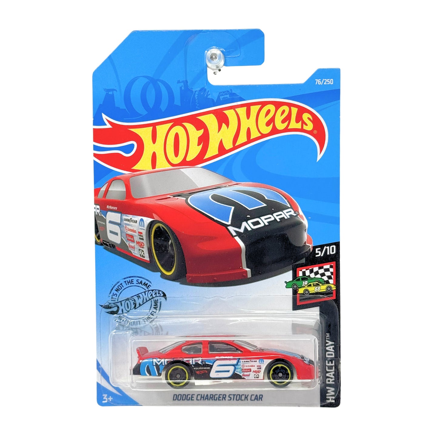 Hot Wheels Race Day Dodge Charger Stock Car 1:64 Diecast Red