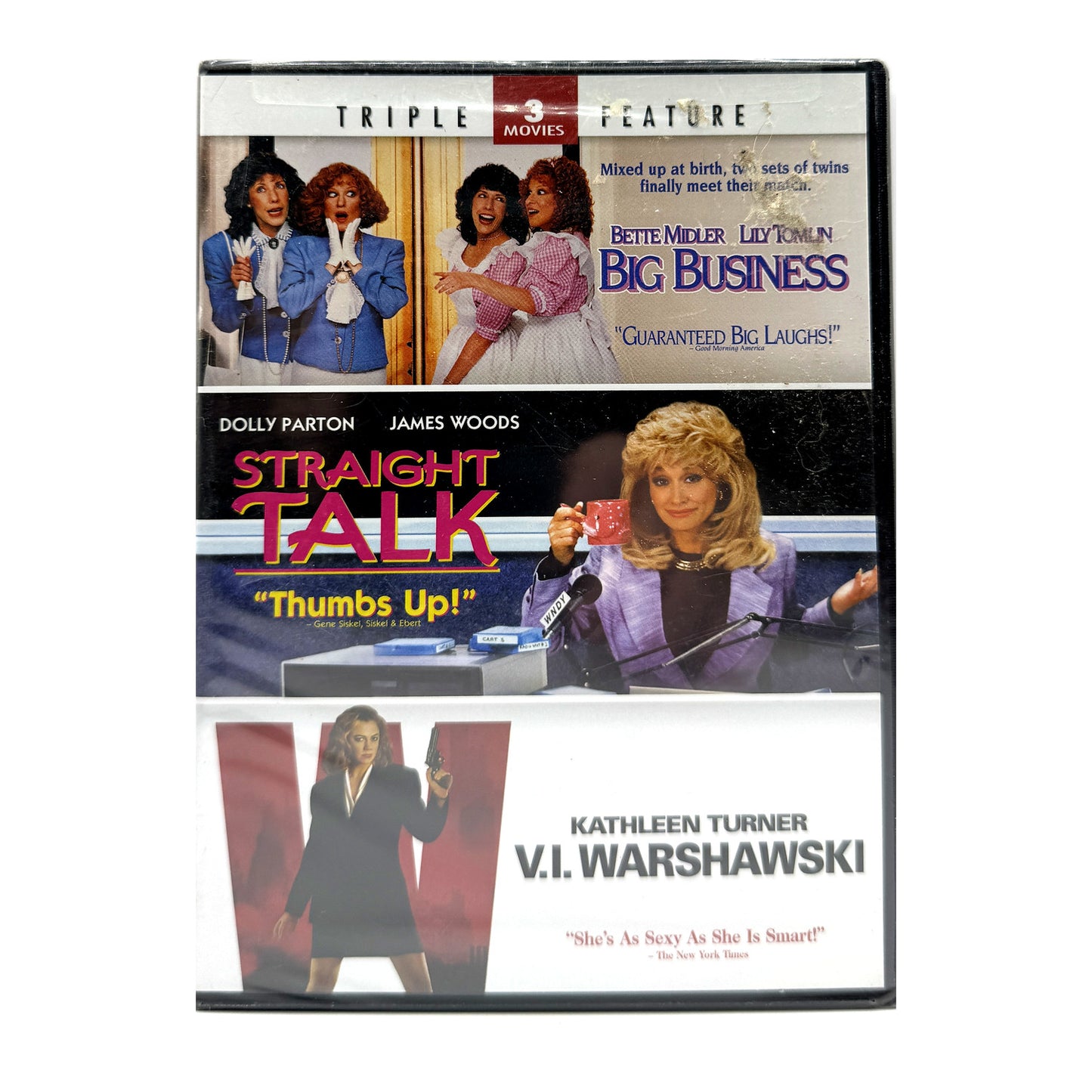Big Business / Straight Talk / V.I. Warshawski (DVD) Movie Collection Sealed