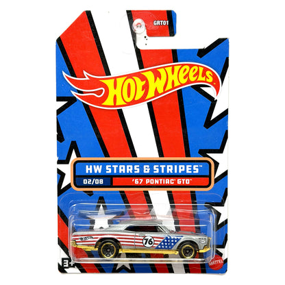 Hot Wheels Stars & Stripes 1967 Pontiac GTO 1:64 Diecast