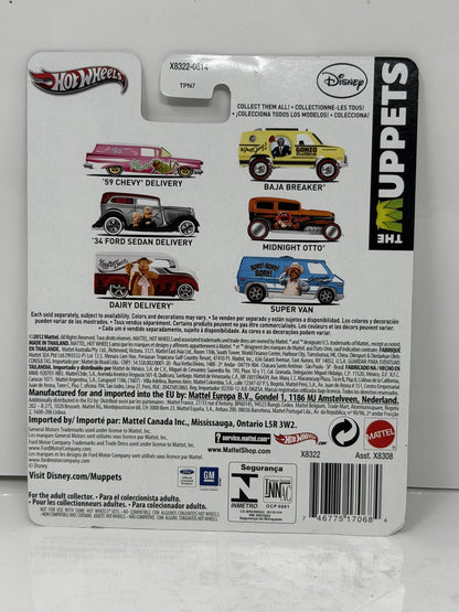 Hot Wheels The Muppets Swedish Chef Super Van 1:64 Diecast Real Riders Blue