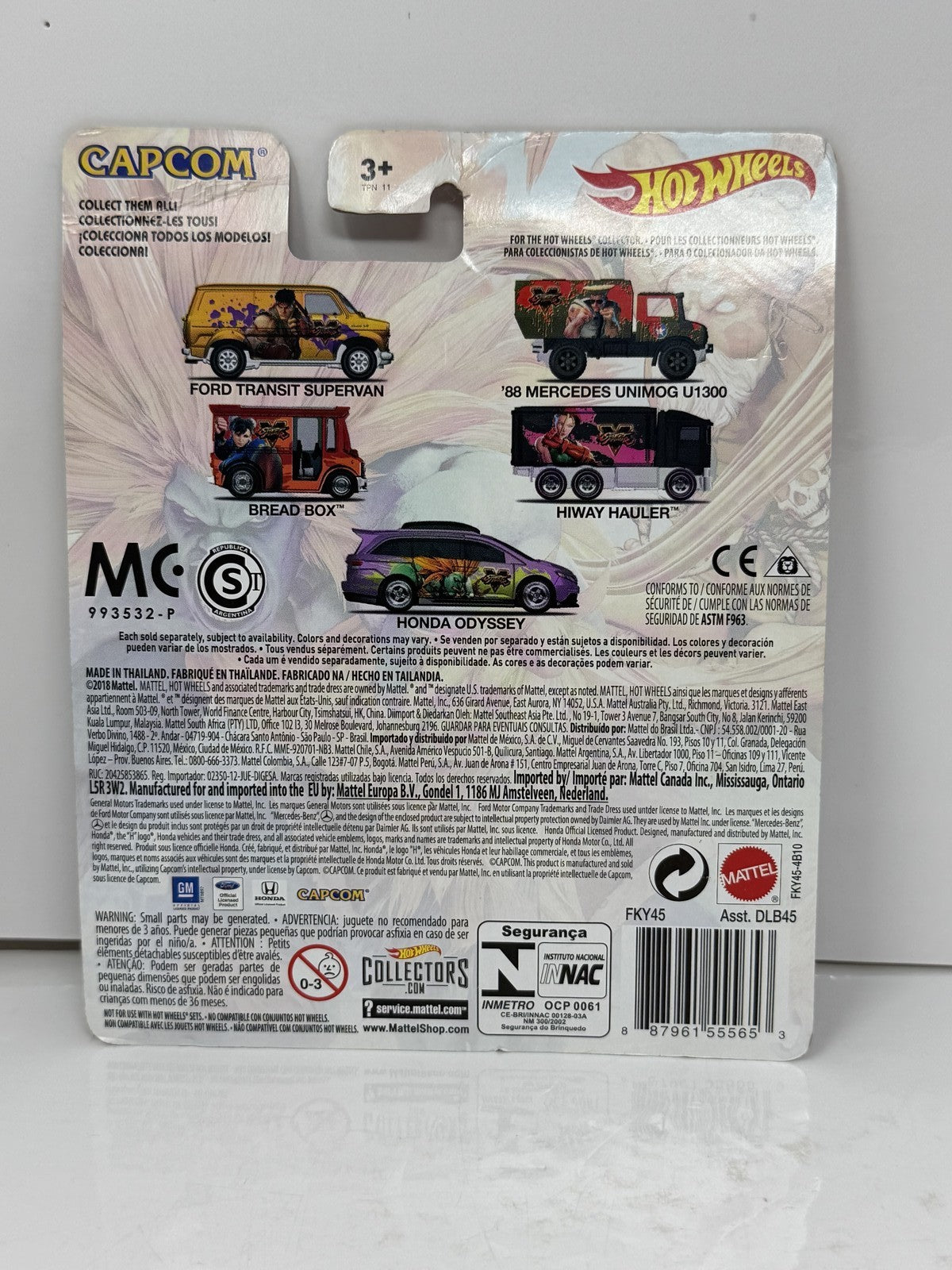Hot Wheels Street Fighter V Honda Odyssey 1:64 Diecast Real Riders